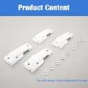 Replacement Sash Lock for F2590 Windows, 2-1/4" Mounting Hole Center Sash Lock with Screws, Window Latch Replacement for Vertical and Horizontal Sliding Windows (White-4Pcs)