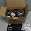 SUNVIE 12W LED Landscape Lights Low Voltage (AC/DC 12V) Waterproof Garden Pathway Lights Super Warm White (900LM) Walls Trees Flags Outdoor Spotlights with Spike Stand (8 Pack)