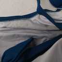 B2prity Halter Tankini Swimsuit for Women Tummy Control Two Piece Bathing Suit V Neck Swimwear with Shorts XL Peacock Blue