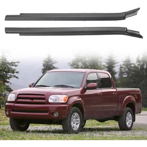 Door Belt Window Molding Weatherstrip Trim Seal Belt Rear Compatible with Toyota Vehicle Tundra 2000 2001 2002 2003 2004 2005 2006 Replace# 75740-0C022 75730-0C022 (2PCS)