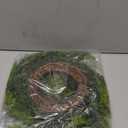 18 inch Artificial Cedar and Jute Front Door Wreath with Hand Tied Twig Base