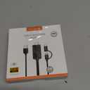 Weton 2-in-1 USB Type C Micro USB Android Phone to TV HDMI Cable, MHL to TV HDMI Adapter 1080P HDTV Mirroring & Charging Cable for Android Smartphone Tablets to Projector Monitor, 6.6ft