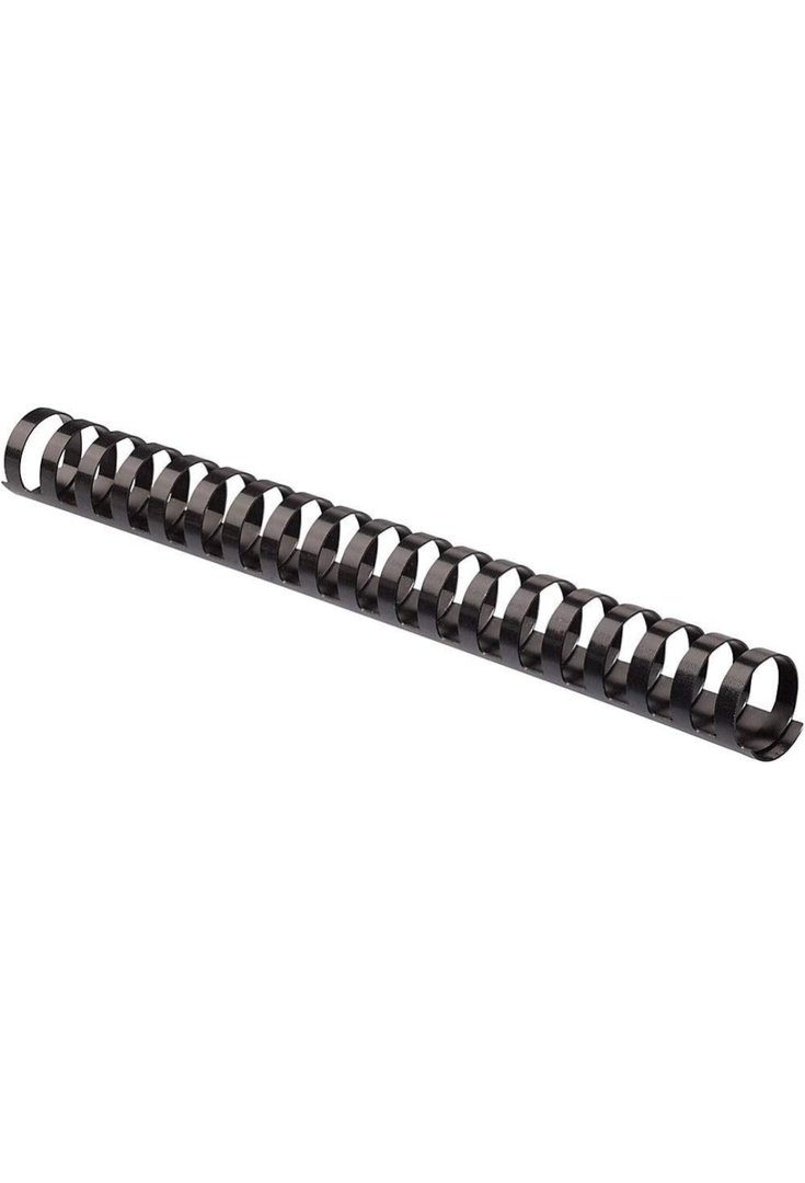 Fellowes Plastic Comb Binding Spines, 2 Inch Diameter, Black,
19-Ring Plastic Comb Binding