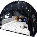 Sherilyn Full Bed Toddler Canopy Tent, Kids Indoor Canopy Privacy Space Sleeping Playhouse Blackout Bunk Bed Tents Full Size (Galaxy Tent) for Boys Girl Birthday House Gift