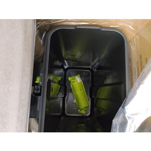 EKO Madison Matte Stainless 50 Liter/13.2 Gallon Step Trash Can w/Inner Liner - Fingerprint Resistant Finish