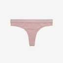 Organic Basics Women's Soft Touch Thong Underwear (Pink, XXL)