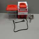 Popcorn Machine, Hot Air Popcorn Maker Kit Gift Box, Portable Home Popcorn Popper Machine, 10-Cup,Oil-Free,Retro Style,Compact and Cute (Red/White)