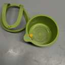 Hanging Food Waste Catcher for Sink, Sink Strainer Basket with Press Dumping, Self-Cleaning Design  Food Strainer for Sink, Faucet-Mounted Trash Catcher for Kitchen (Green)