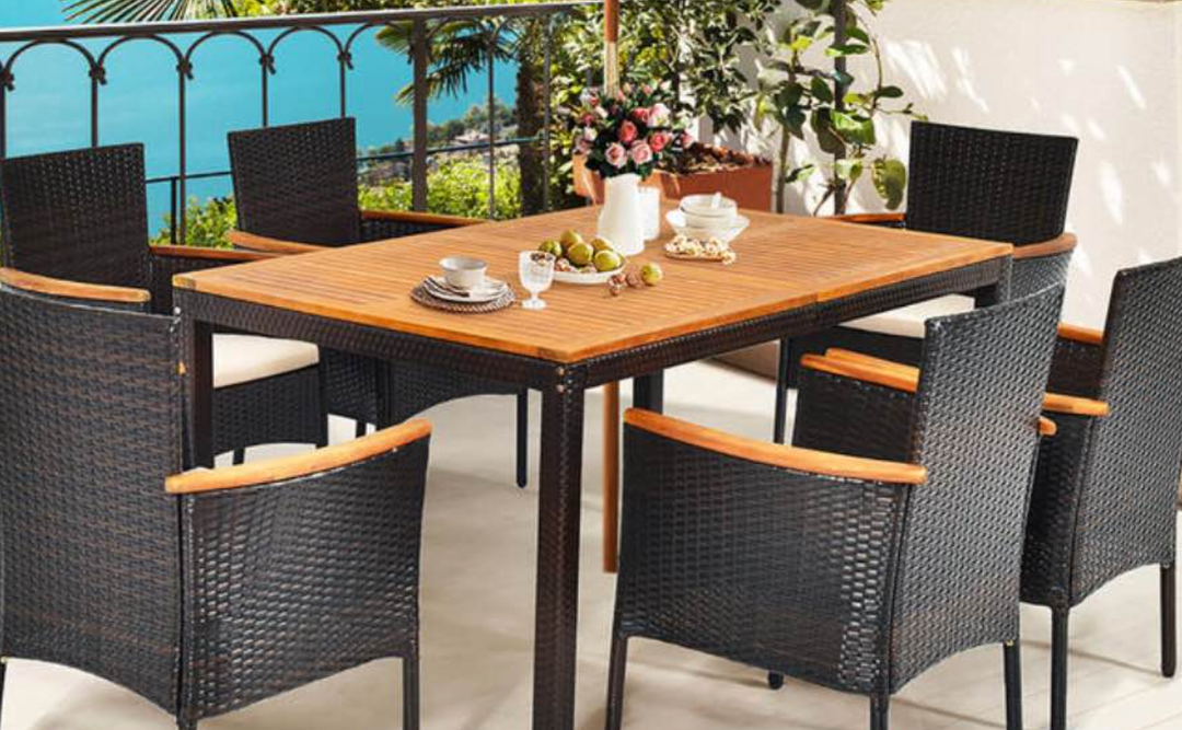  7PCS Patio Rattan Dining Set HW71505-23 Box 2 of 3