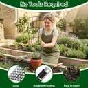 Thealyn 4 Pack 24" Metal Plant Trellis for Pots & Garden Beds, Rustproof Support for Indoor Outdoor Climbing Plants, Vines, Flowers, Fan Shaped, Black