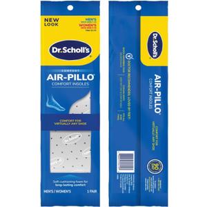 Dr. Scholl's Insoles Air-Pillo Cushioning - 3 Pairs (Men's Sizes 7-13 & Women's Sizes 5-10)