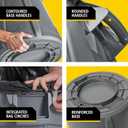 Rubbermaid Commercial Products BRUTE Heavy-Duty Round Trash/Garbage Can, 10-Gallon, Yellow, Outdoor Waste Container for Landscapers/Construction/Restaurants/Back of House/Offices/Warehouses