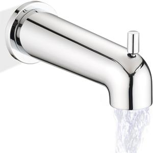 7 Inch Slip on Bathtub Spout with Diverter, Compatible with Moen 3839/3853,Extra Long Diverter Tub Spout Fits 1/2" Copper Tube(5/8" Diameter),Chrome