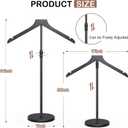 Shirt Display Stand, 18-34 Inch Height Adjustable Mannequin Torso for Vendors Shop, More Stable Dress Form Portable Clothes Garment Rack, T Shirt Display Holder Jacket Coat Stand Hanger, Black