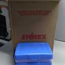 Storex Pencil Case, 8.38 x 5.63 x 2.5 Inches, Opaque Blue, Box of 12 (61623A12C)