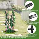 2 Pack Garden Obelisk Trellis, 70" Tall Plant Support for Climbing Vine, Metal Covered Plastic Coating Rustproof Heavy Duty Rose Trellis Indoor Outdoor(Black, 70 * 11.8 * 11.8INH*W*L)
