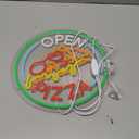 Pizza Open Neon Sign for Decor, LED Neon Sign for Pizza Shop, Restaurant, Food Track Shop, Theatre Lobby, Music Party, Pizza Themed Party Decorations, Pizza Business Signs