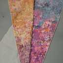 Lahome Modern Abstract Washable 5x7 Area Rugs for Living Room, Colorful Soft Bedroom Rug Low Pile Non Slip,Stain Resistance Dining Room Carpet for Nursery Office Entrance Home Office Decor (Galaxy)