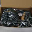 Flexi Hose with 8 Function Nozzle, 50FT - Lightweight Expandable Garden Hose, No-Kink Flexibility, 3/4 Inch Solid Brass Fittings and Double Latex Core - Green