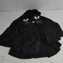 Black cat costume for girls, Cute Halloween Poncho for Women Adult, Hooded Cloak for Cosplay Dress Party Gift, Cat Ears and Removable Tail, One Size, Classic Style