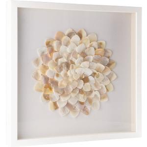 Baroque Style Artwork Paintings,Shell Canvas Art Wall Decor,Modern Wall Art Prints,Large Ocean Shadow Box With Framed,3D Wall Decor For Bedroom Aesthetic,Textured Living Room Bathroom, 24"L x 24"W