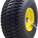 MARASTAR 21426 15x6.00-6 Tire and Wheel Assembly, Replacement Riding Lawn Mower Front Tire Compatible with 100 and 300 Series John Deere Riding Mowers