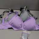 Angelhood Womens Seamless Sleep Nursing Bra,Breastfeeding Maternity Bra with Remove Bra Pads Extenders Pack of 3, Size M