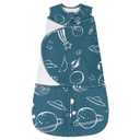 ZIGJOY Sleep Sack Swaddle 1.0 TOG Baby Wearable Blanket 100% Cotton Baby Swaddle Blanket for Newborns 6-12 Months for Boy Girl, Space