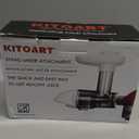 Masticating Juicer Attachment for KitchenAid Stand Mixers, Masticating Juicer, Slow Juicer Attachment for KitchenAid Stand Mixers, White(Machine/Mixer Not Included)