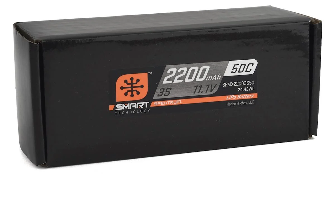 Spektrum 11.1v 2200mah 3s 50c Smart Lipo Battery Ic3