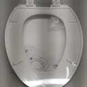 KOHLER 4636-RL-0 Cachet ReadyLatch Elongated Toilet Seat Slow Close, Soft Close Toilet Seat Quiet Lid, Contoured Grip-Tight Bumpers Installation Hardware, Apartment Essentials, White