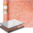 Waterproofing Membrane 3.3 ft x 32.8 ft / 108 Sq Ft Waterproof Membrane for Shower 23.6mil Thickness Shower Waterproof Membrane for Sauna, Bathroom, Walls, Tile, Kitchen, Roof and Wet Areas