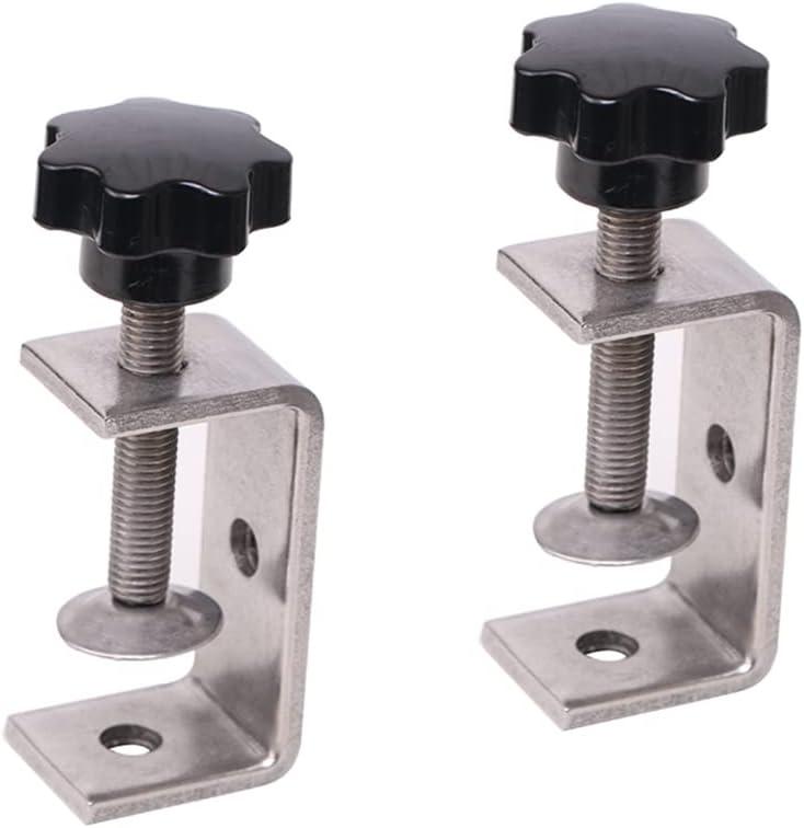 Heavy Duty C-Clamp Tiger Clamp Wood Clamps Stainless Steel C-Clamp for Welding Carpenter Building Household Mount G-Clamp With Wide Jaw Openings 2PCS (47mm)