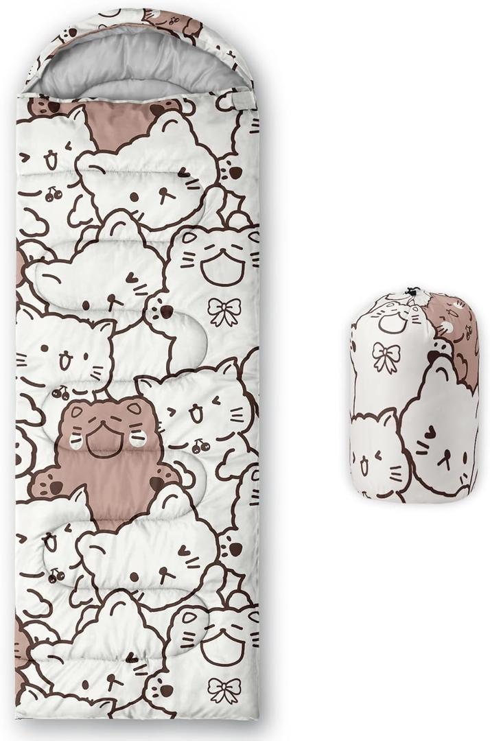 CVHOUSE Camping Sleeping Bags,3 Season Warm & Cool Weather,Lightweight,Waterproof Sleeping Bags for Adults & Kids,Traveling,and Outdoors,Camping Gear Equipment (A9)