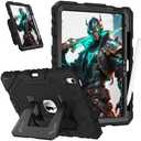 Fintie Kid-Friendly Case for iPad (A16) 11th Gen 11-inch, iPad 10th Gen | for iPad 10th Generation 10.9", Rugged Heavy Duty Shockproof Kickstand Cover, Portrait & Landscape Viewing, Black