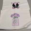 Purple Bathroom Accessories Decor Violet Hand Towels for Bathroom Decorative Towels for Washroom Bath Towels Set of 2 Purple Bow Decor Hand Towels Decor for Washroom Dish Cloths Towels