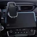 ELOHEI Car Phone Holder for Honda CR-V 2017-2022 Accessories, 7/5" Screen Phone Mount with Fixed Storage Tray and 360 Rotation Smart Phone Mount Kit