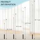 Clothes Hook Pole, Adjustable from 28 inches to 74 inches, Sponge Handle,Pick up Clothes from high Places,Closet Coat Rack Hook Rod, Used for Blinds Closets Ceilings, Strong Yet Lightweight.
