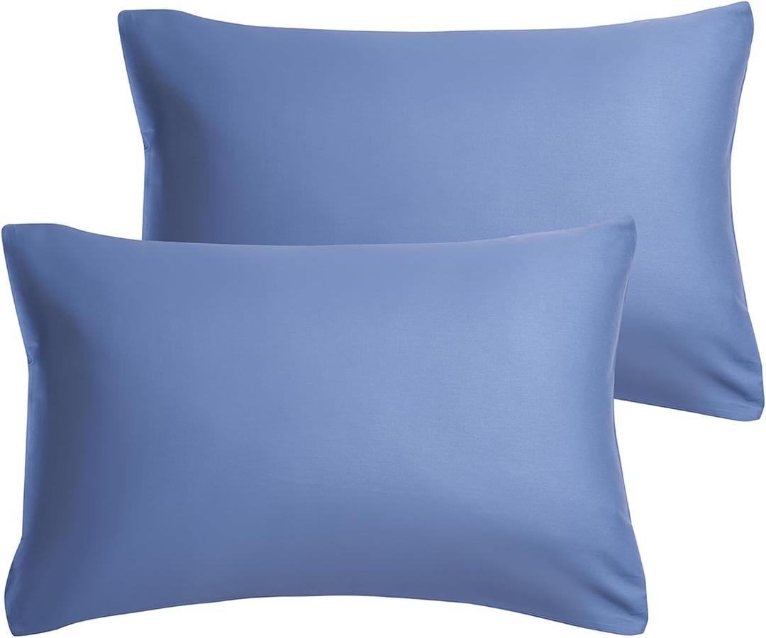 Blue Super Soft Pillow Caswith Gifts for Women Men Bed Pillow Polyester, Standard Size - 12×20  inch