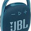 JBL Clip 4 - Portable Mini Bluetooth Speaker, big audio and punchy bass, integrated carabiner, IP67 waterproof and dustproof, 10 hours of playtime, speaker for home, outdoor and travel (Blue)