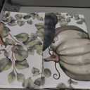 Fall Kitchen Towels Set of 2 Thanksgiving Teal Green Pumpkin Dish Towels and Dishcloths Sets Decorative Tea Towel Autumn Flower Leaves Absorbent Hand Towels for Kitchen Bathroom Drying Cleaning Decor 