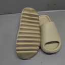 Cloud Slides for Women and Men, Platform Slides Slippers, Non-Slip Quick Drying Soft Lightweight Shower Shoes, Thick Sole Open Toe Slides Sandals for Indoor & Outdoor, 38, Beige