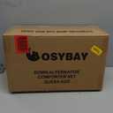 Cosybay Bed in a Bag Queen Reversible Comforter Sets 7pcs All Season Down Alternative Bedding Sets Black and Grey with Comforter, Pillow Shams, Flat Sheet, Fitted Sheet and Pillowcase