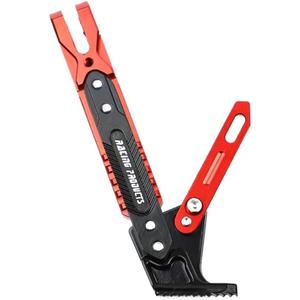 Motorcycle Kickstand Motorcycle Foot Bracket Kick Side Stand Resistant Parking Scooter Kickstand Kickstand Foot Support Plate(Red)