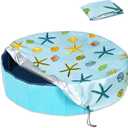 Foldable Round Dog Swimming Pool Cover, for 32 "/63/48 Collapsible Outdoor Tub, PVC Coating Waterproof and UV Protection, Leakproof Washable Kiddie Pet Small Paddling Bath Accessories