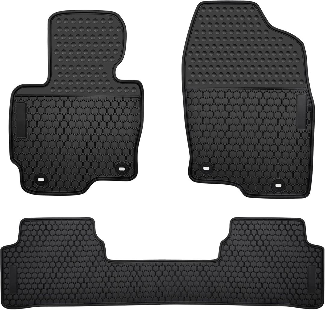Car Floor Mats Custom Fit for Mazda CX 5 CX-5 SUV 2013 2014 2015 2016 Odorless Washable Rubber Foot Heavy Duty All Weather Car Floor Liner-Black