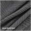 QIANMEW Couch Covers for Sectional Sofa, Washable Stretch Soft Sofa Cushion Covers L Shape Sofa Slipcovers Anti Slip Furniture Decor Protector for Pets (2 Seaters Covers,Dark Gray)