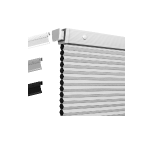 Boolegon No Drill Cellular Shades for Indoor Windows,Thermal Insulating & Noise Reducing Honeycomb Blinds,Cordless Free Stop Blinds Easy to Install,31" W x 48" H,Light Filtering White