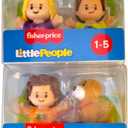 Fisher-Price Little People Toddler Toys Pair of Figure Packs with 2 Characters Each Including Dog (4 Figures Total)