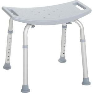 Drive Medical RTL12203KDR Shower Chair, Adjustable Shower Stool with Suction Feet, Shower Seat for Inside Tub, Bathroom Bench, 300 LB Weight Capacity